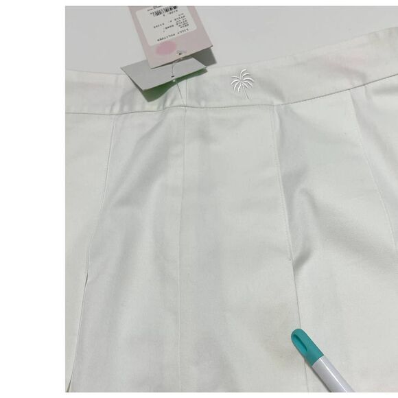 Lilly Kiki Pleated Skirt Knee Length White Midi Tennis‎ Label White Size 2 - Picture 8 of 10